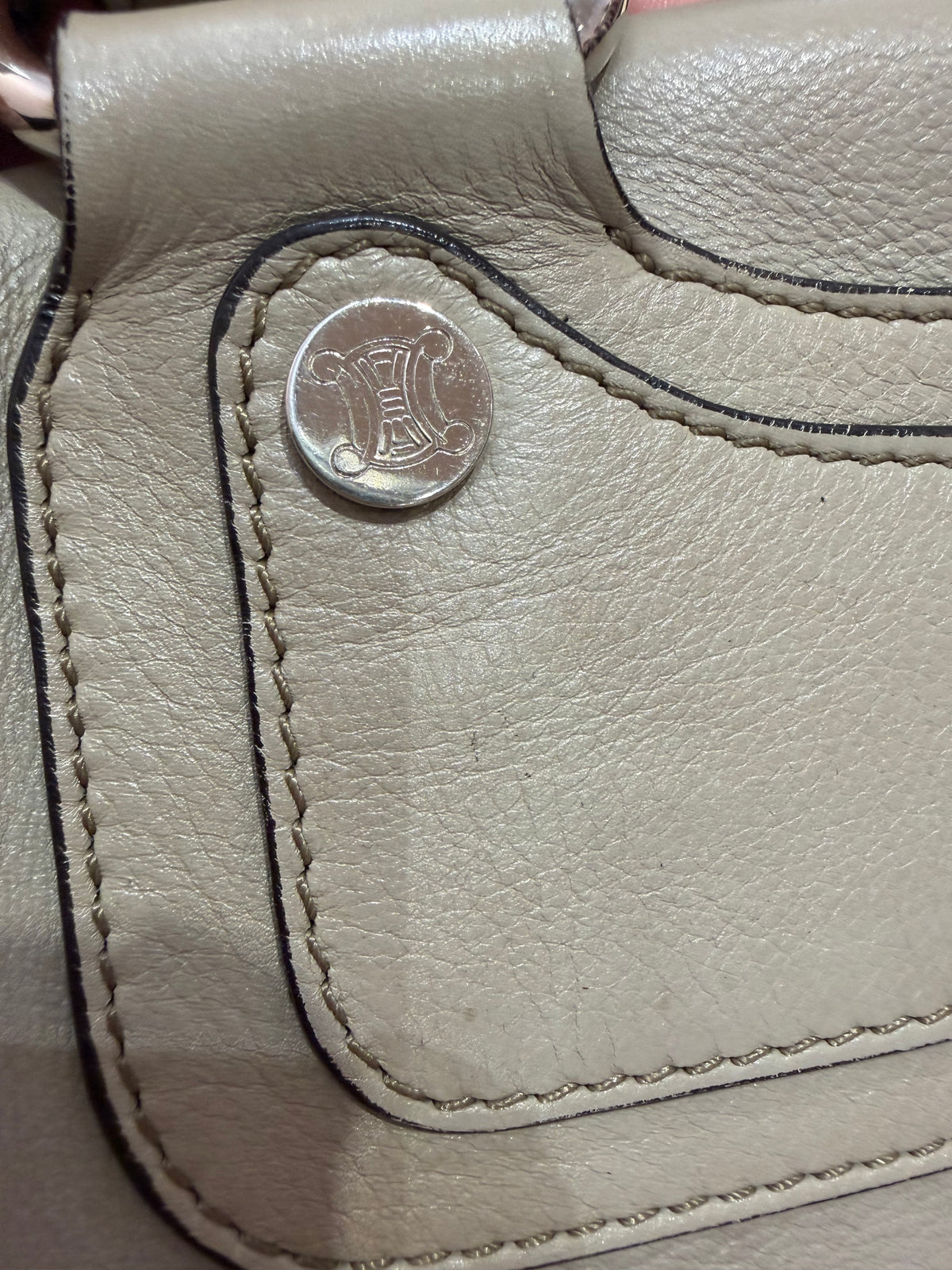 Sac Céline beige en cuir 17/09