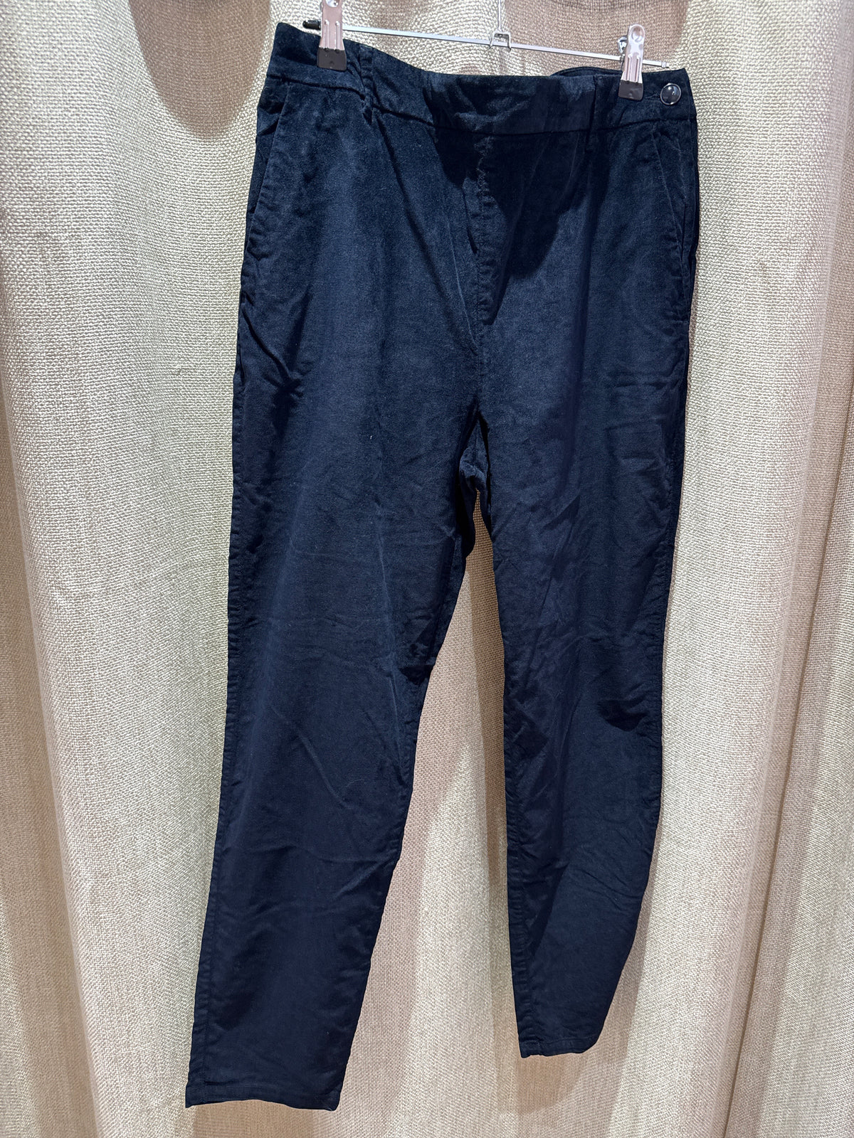 Pantalon bleu nuit velours T.40