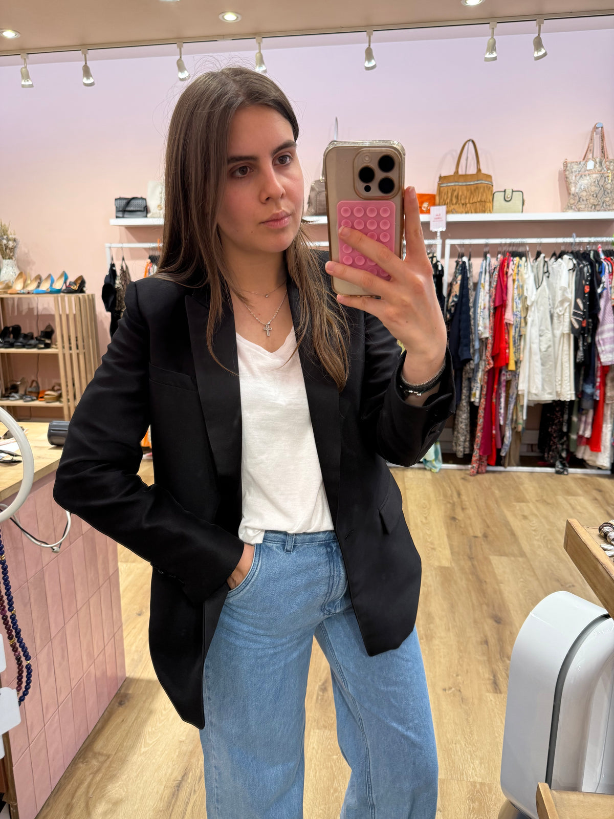 Sandro blazer noir T.36 07/06
