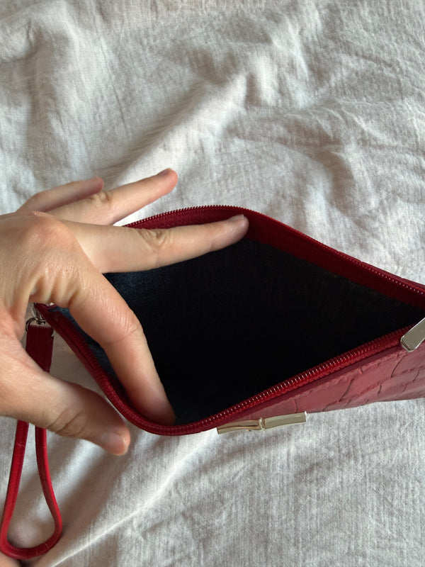 Pochette route Longchamp cuir 27/07