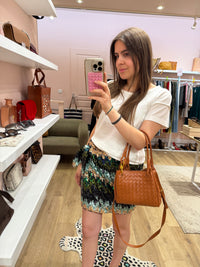 Sac simili cuir marron croisé 12/07