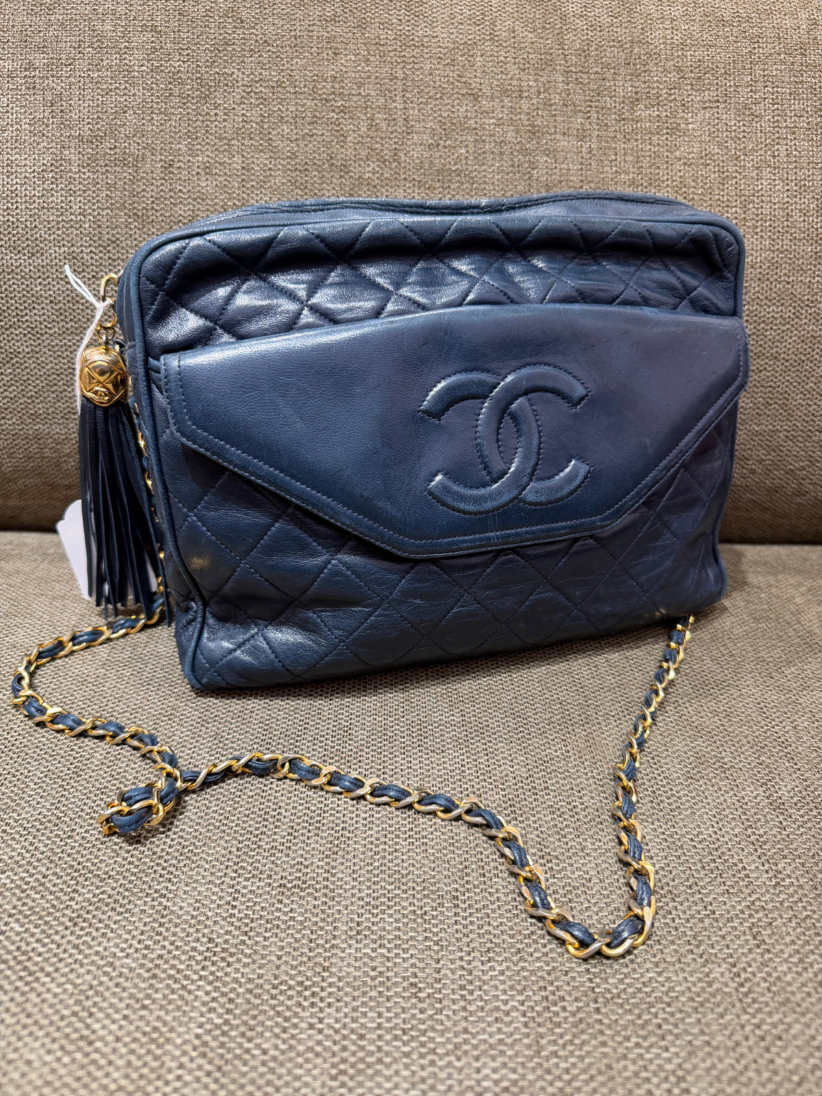 Sac Chanel caméra bleu nuit 23/09