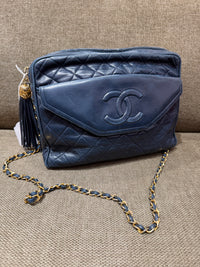 Sac Chanel caméra bleu nuit 23/09