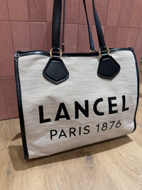 Sac cabas Lancel creme 26/05