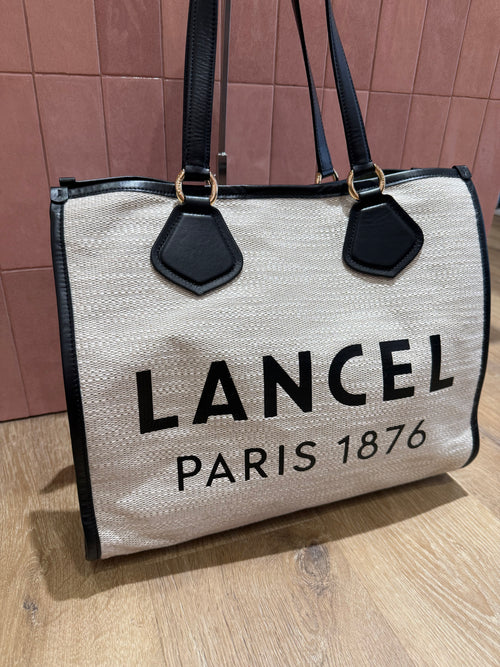 Sac cabas Lancel creme 26/05