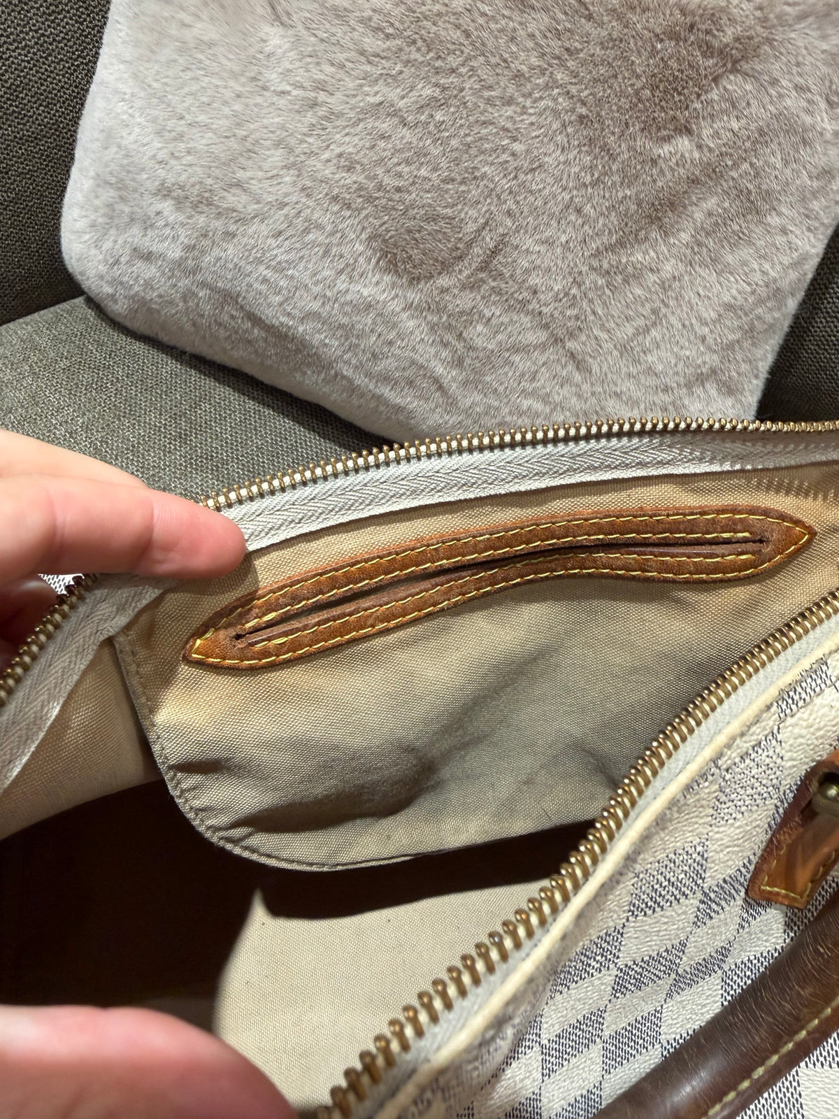 Sac speedy Louis Vuitton 35  18/08 damier azur