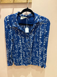 Chemise bleue et argent T.XS