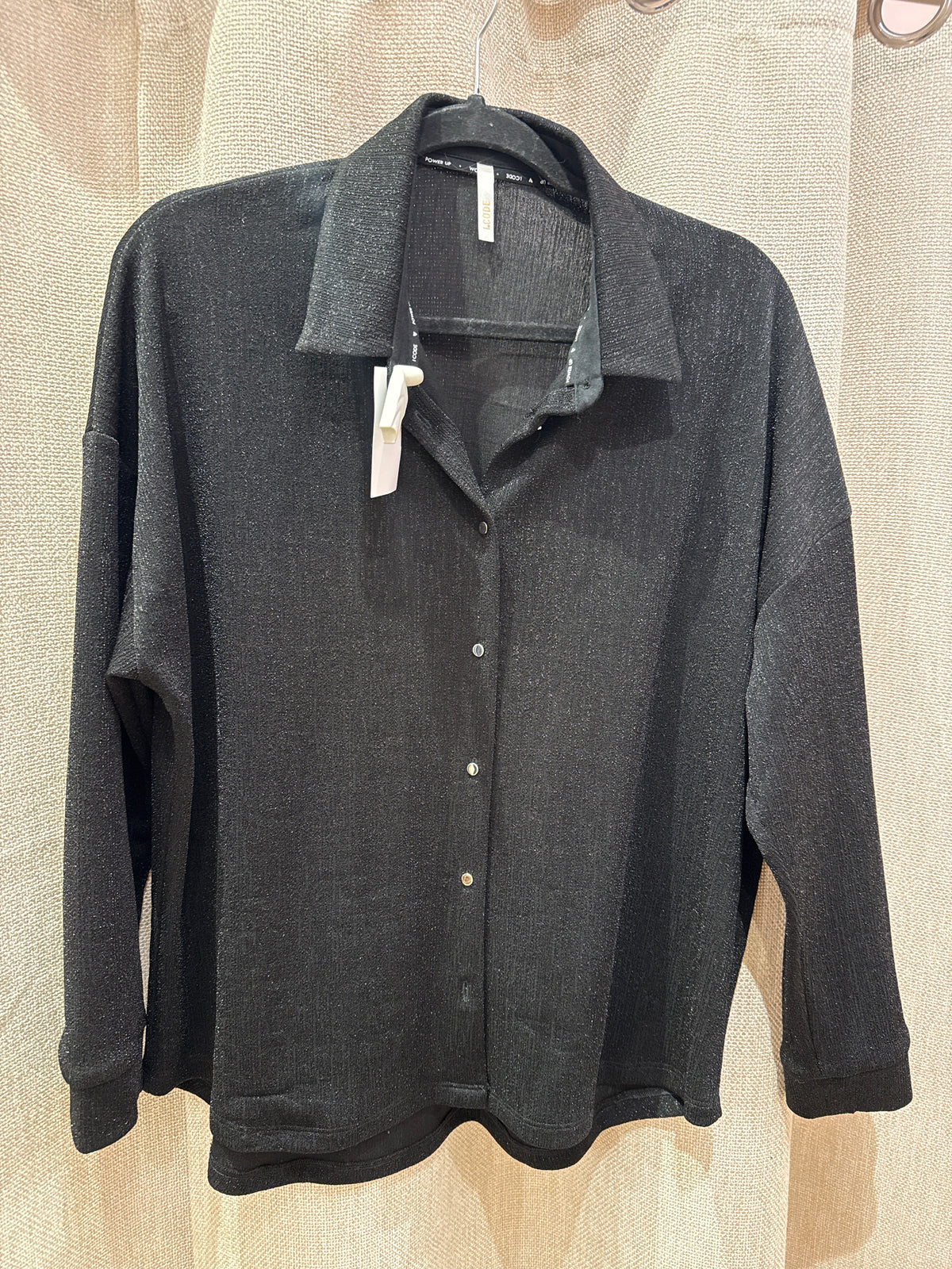 Chemise I.Code noire brillante T.XL