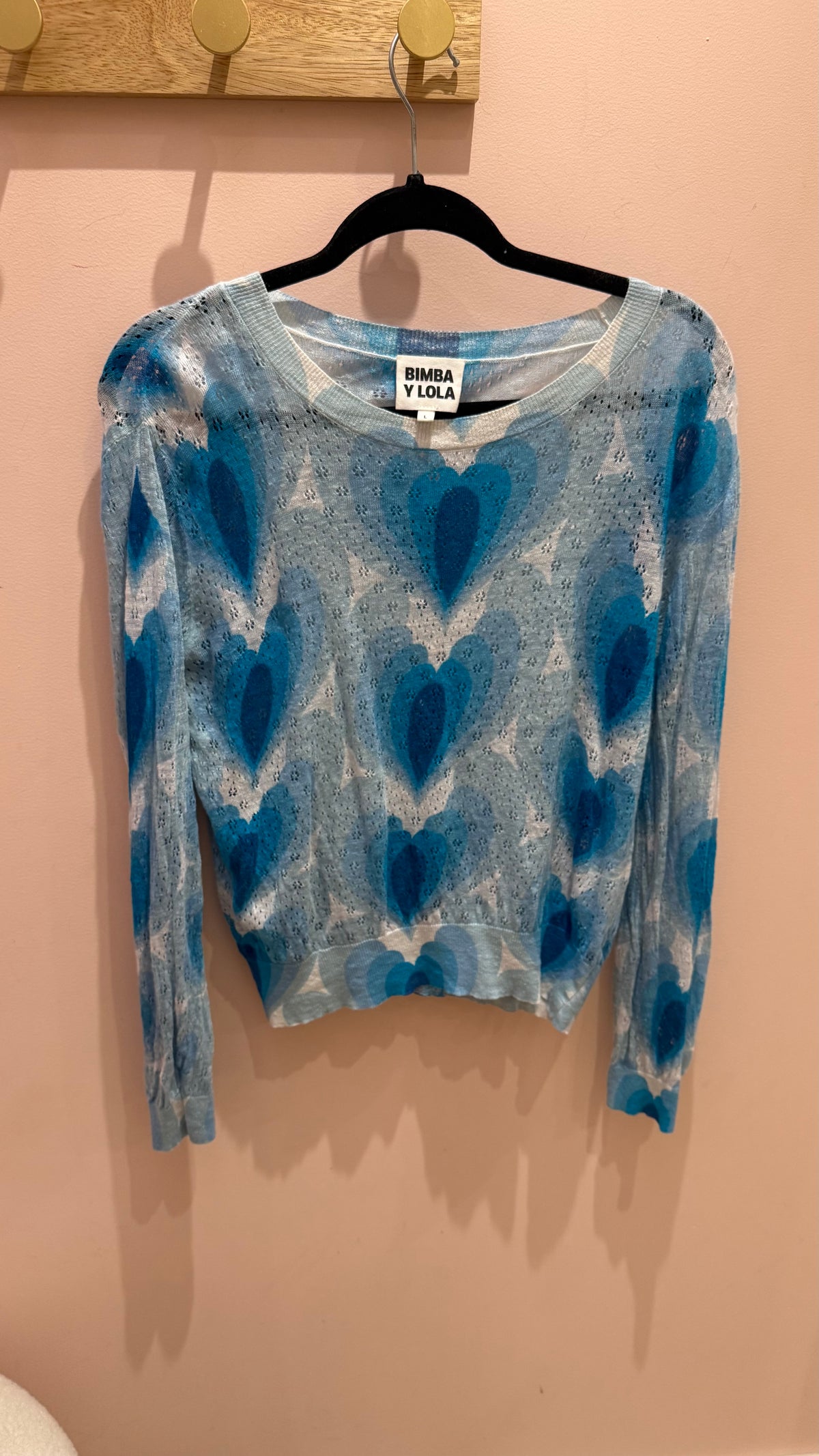 Bimba y Lola Pull Bleu et blanc T.M/L