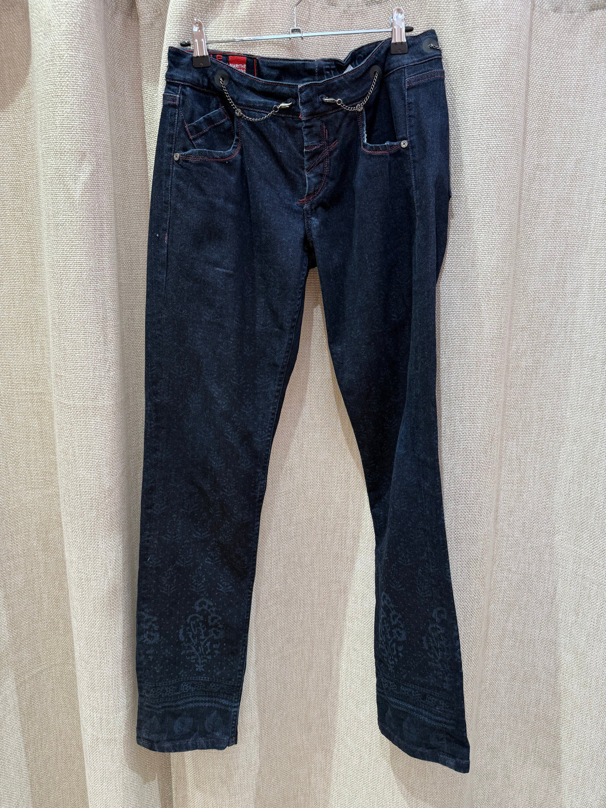 Pantalon Bleu Marithé + François Girbaud T.40