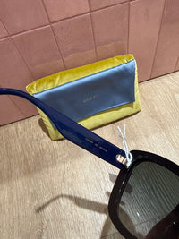 Lunettes Gucci noir et bleu logo