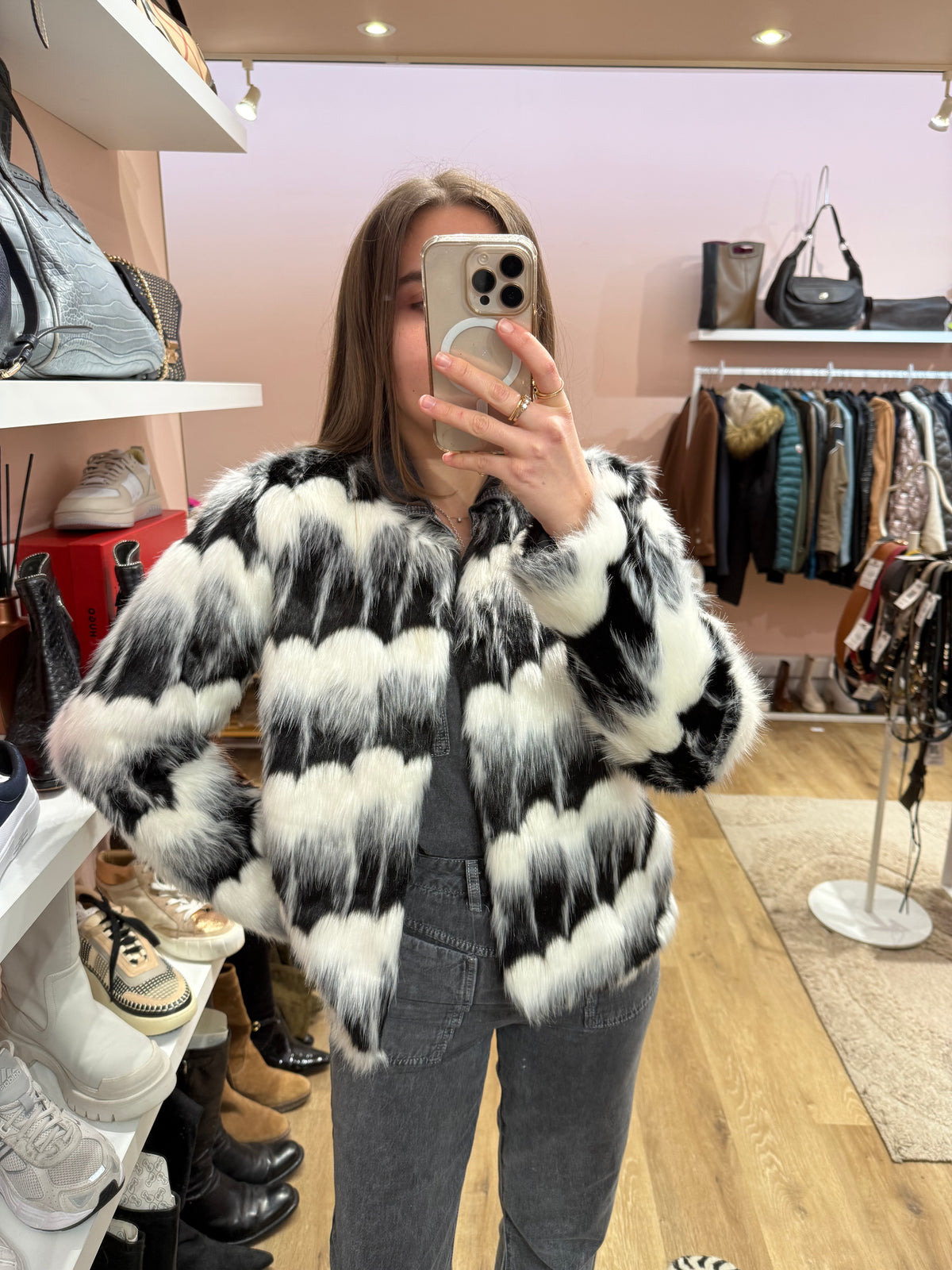 Doudoune Molly Bracken blanche et noire S