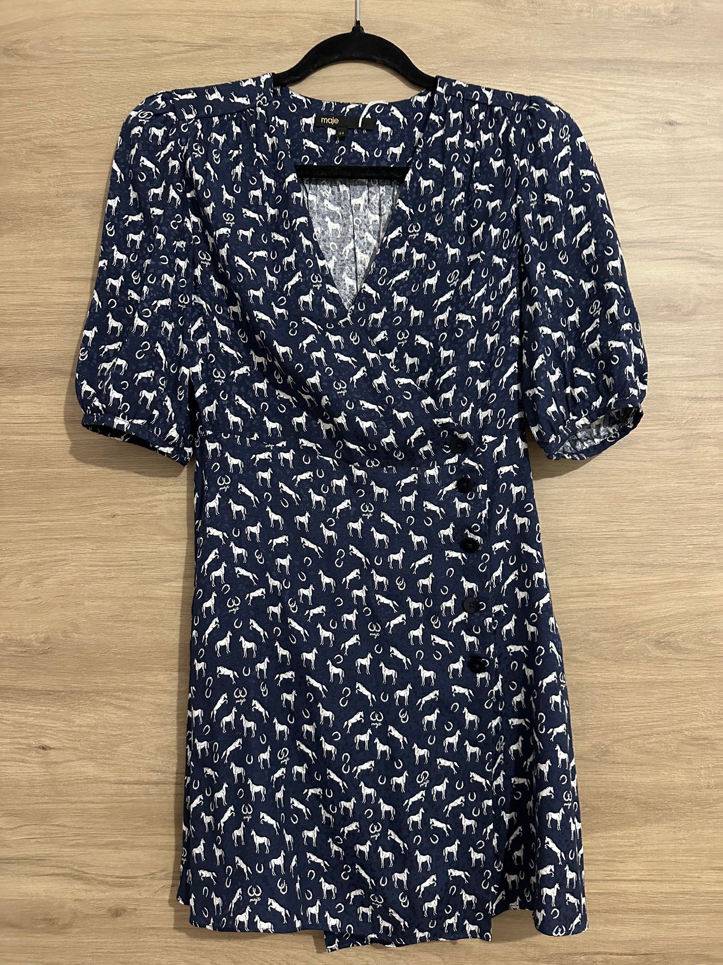 Robe bleu marine Maje T.XS