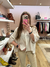 Chemise Margot Beige lin T.M