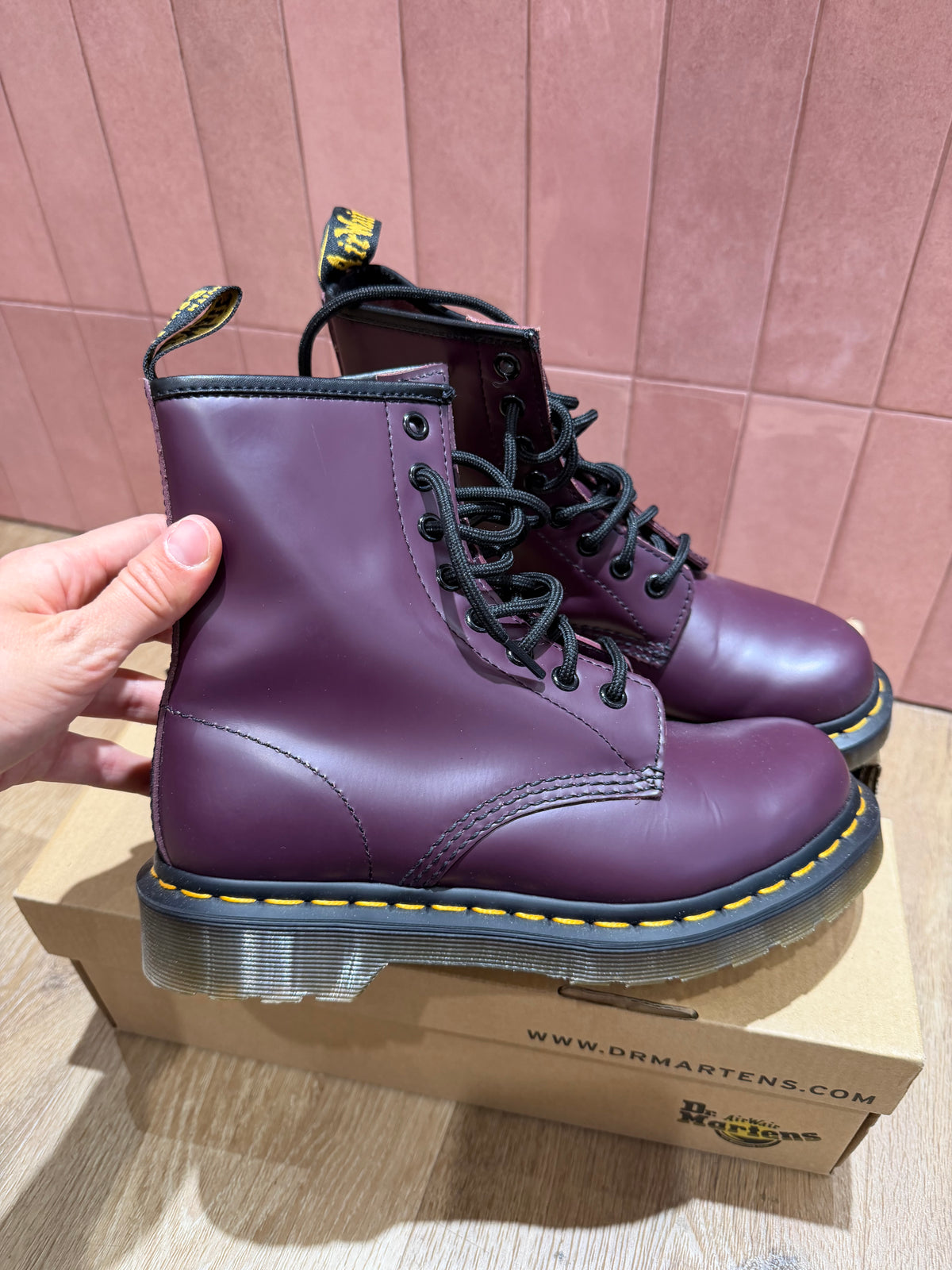 Bottines prune Dr. Martens T.37 26/09