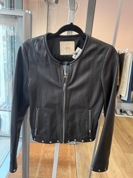 Veste en cuir I.code T.36/38