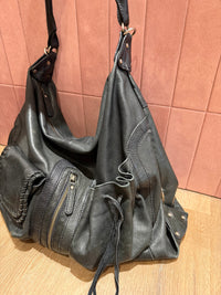 Bel Air sac noir en cuir cabas 01/06