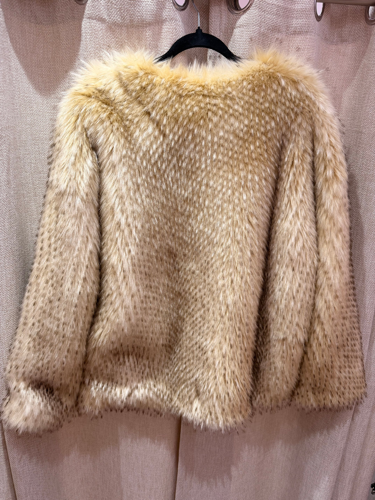 Manteau beige fourrure Iro T.38 05/09 très bon état