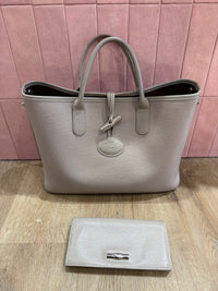 Sac Longchamp + portefeuille en cuir