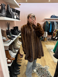 Veste en vison beige T.40