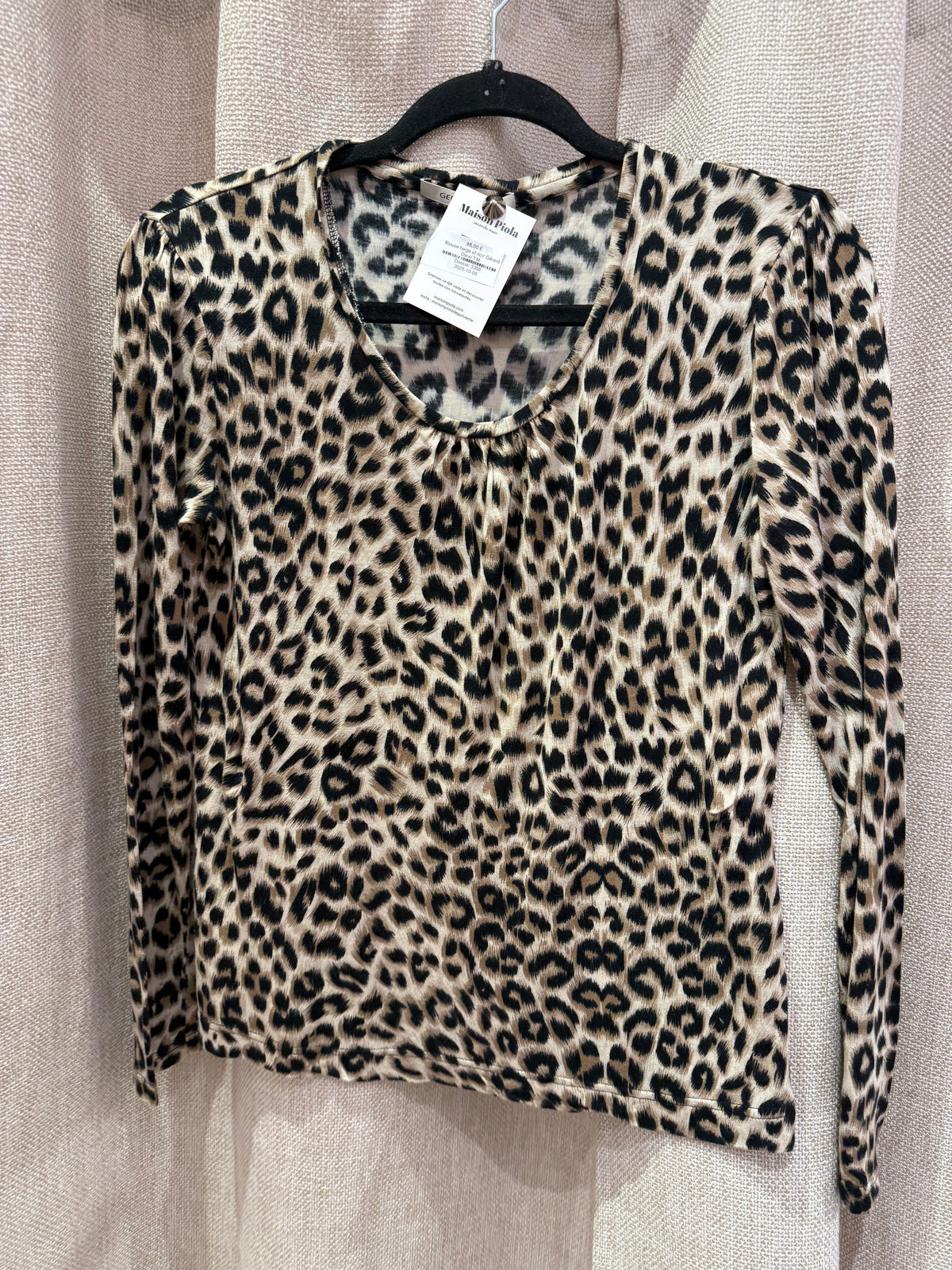 Blouse beige et noir Gérard Darel T.M