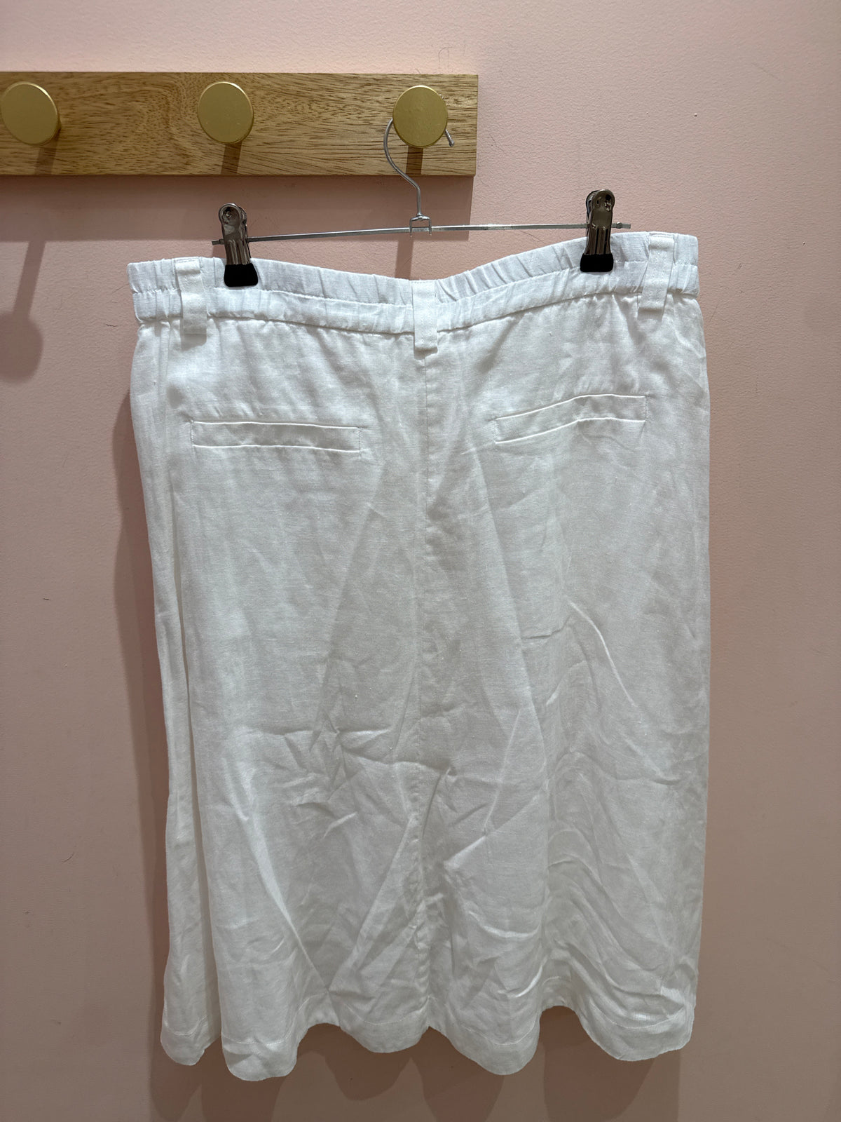 jupe longue blanche en lin Taille L