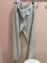 Pantalon Freeman T.42 beige et bleu
