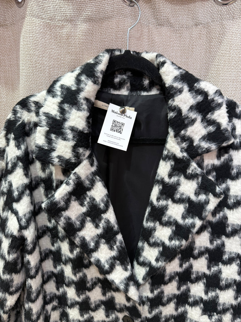 Manteau noir et blanc La Fée Maraboutée T.M