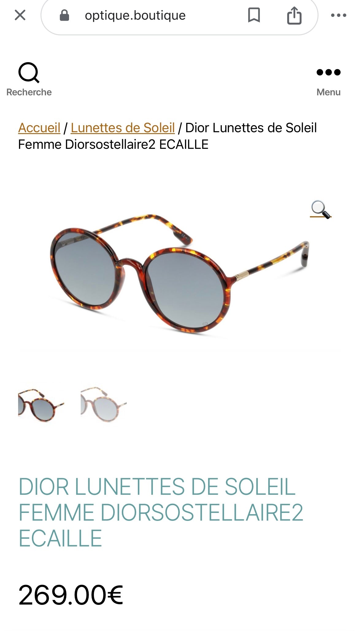 Lunettes de soleil Dior