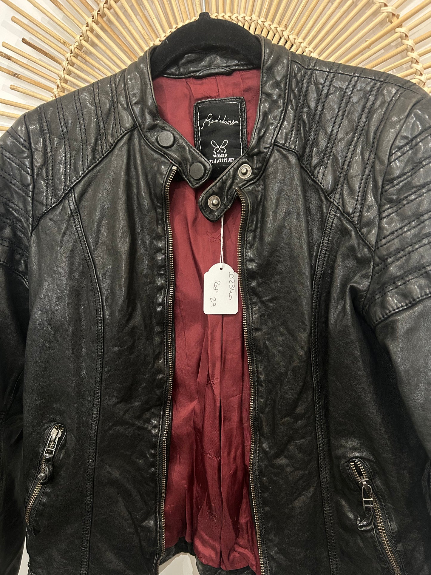 Veste en cuir Redskins Taille S