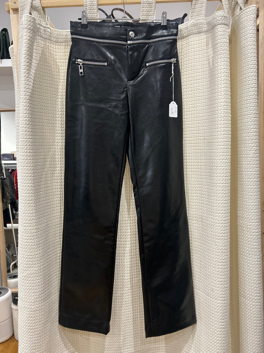 Pantalon simili cuir Zara Taille XS