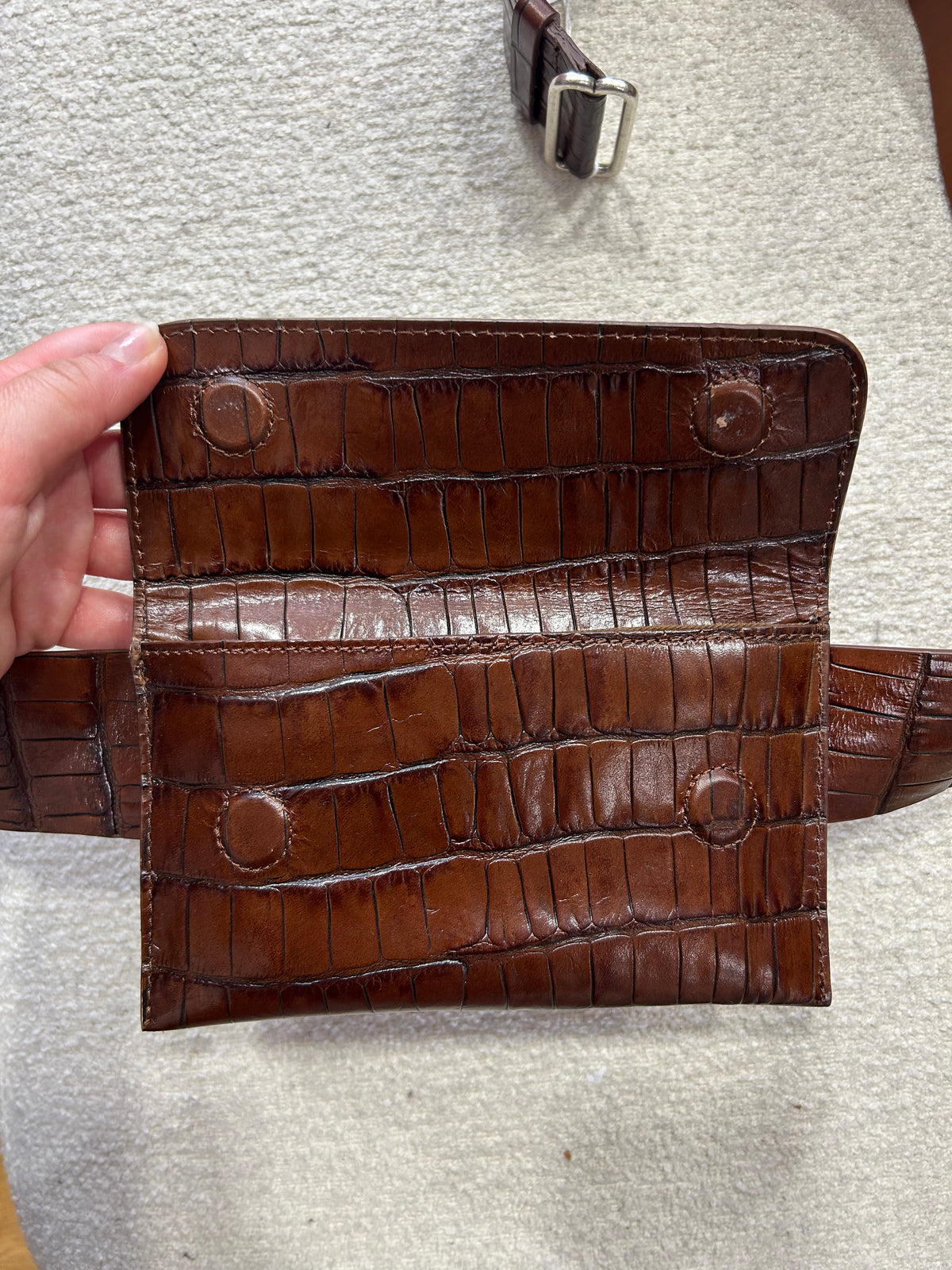 Pochette ceinture en cuir