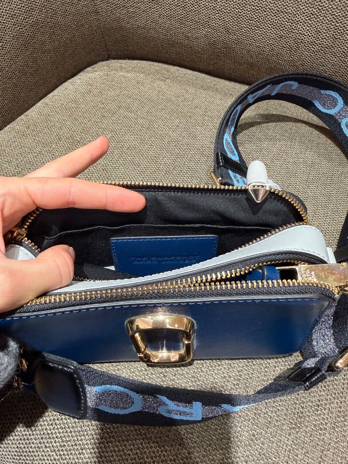 Sac Marc Jacobs bleu cuir 28/10
