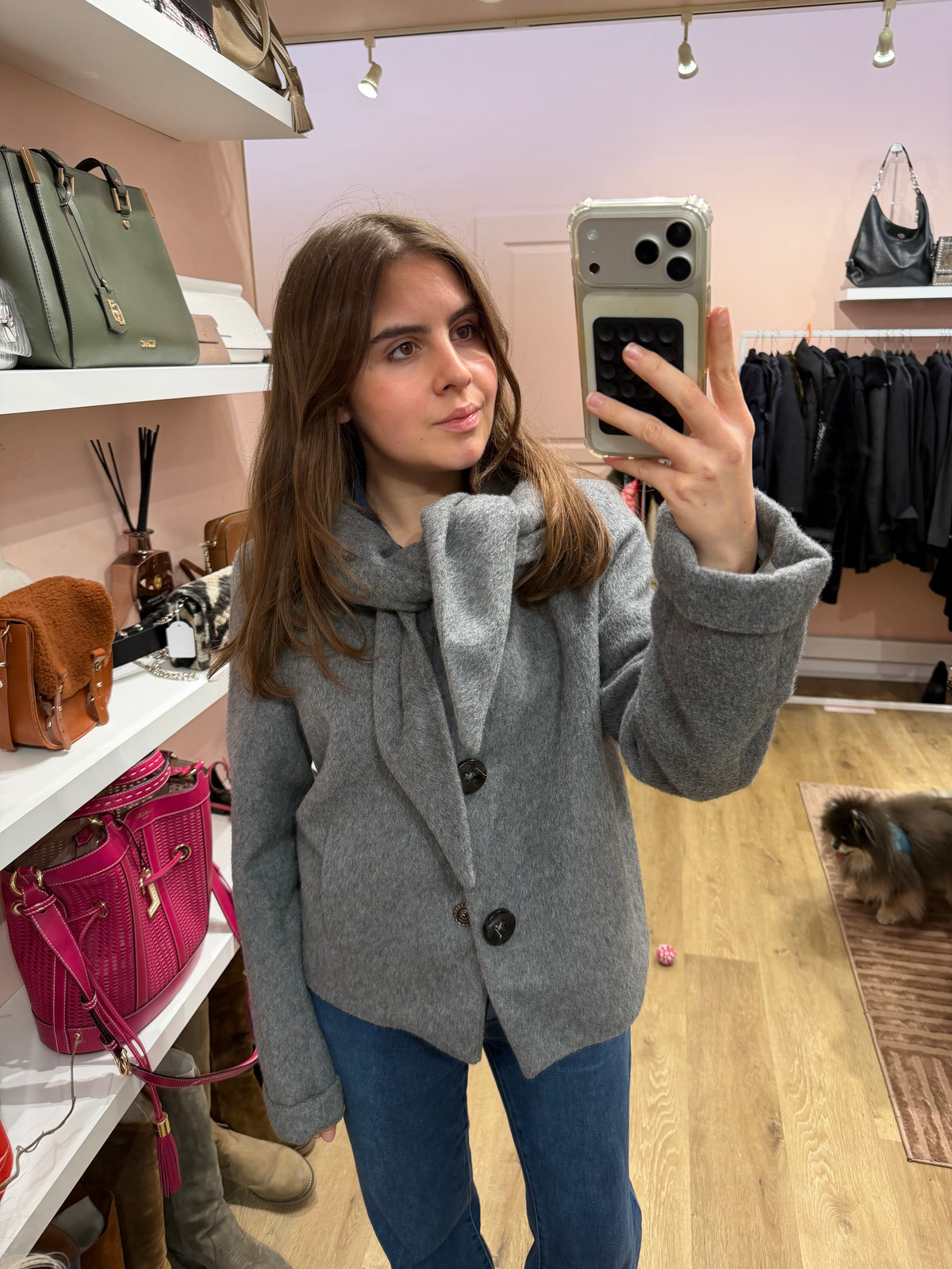 Veste courte Benetton en laine T.L 28/10