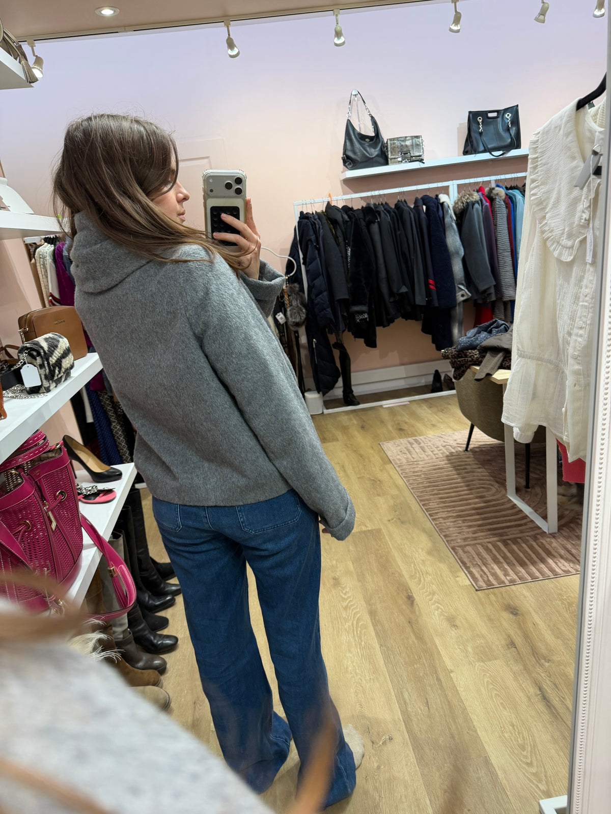 Veste courte Benetton en laine T.L 28/10