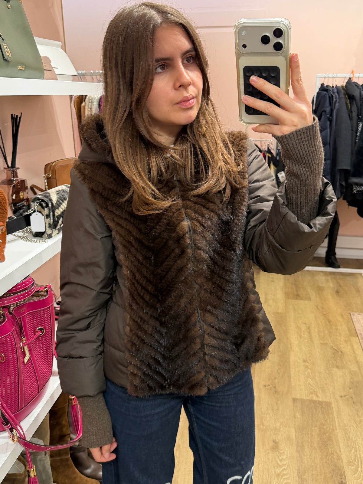 Doudoune Max & moi  marron T.38 28/10