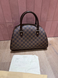 Sac Louis Vuitton Ribera Damier ébène — pochon et facture 29/10 MM