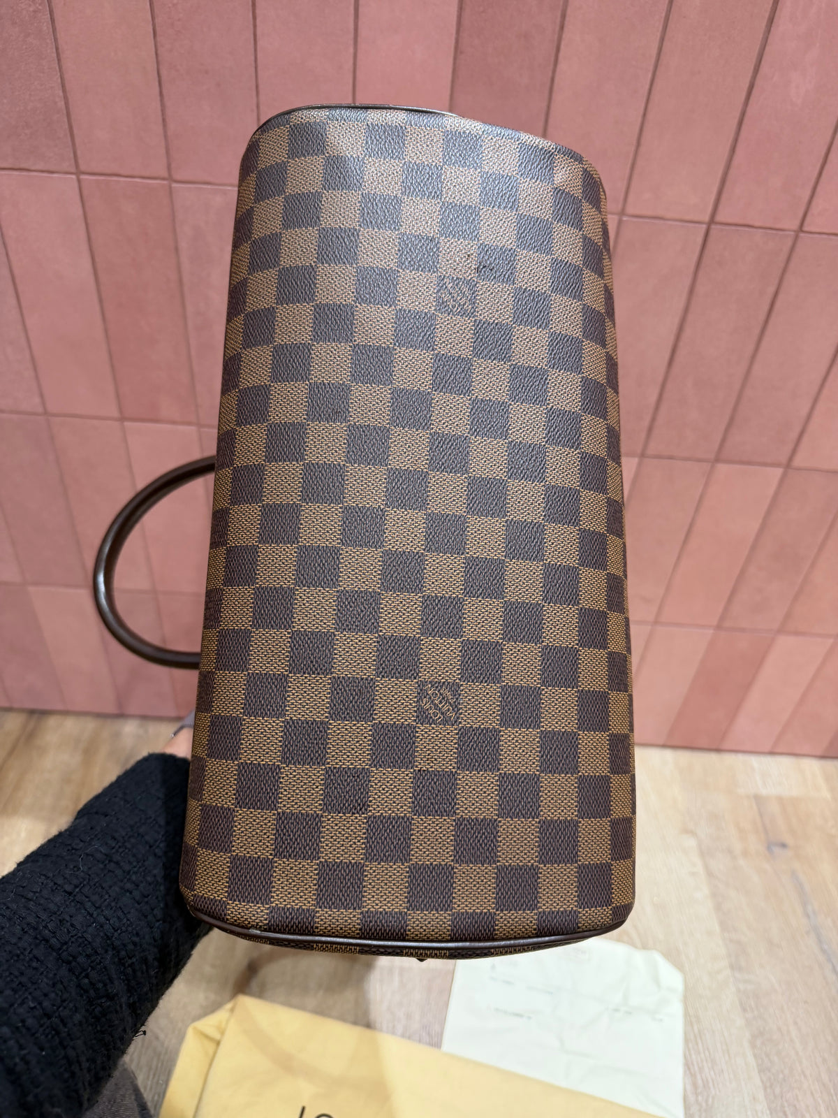 Sac Louis Vuitton Ribera Damier ébène — pochon et facture 29/10 MM