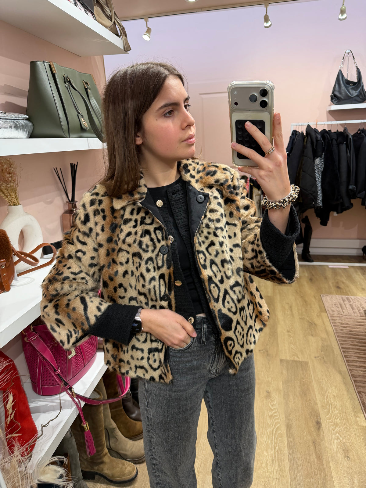 Veste courte Max Mara fourrure T.36 29/10