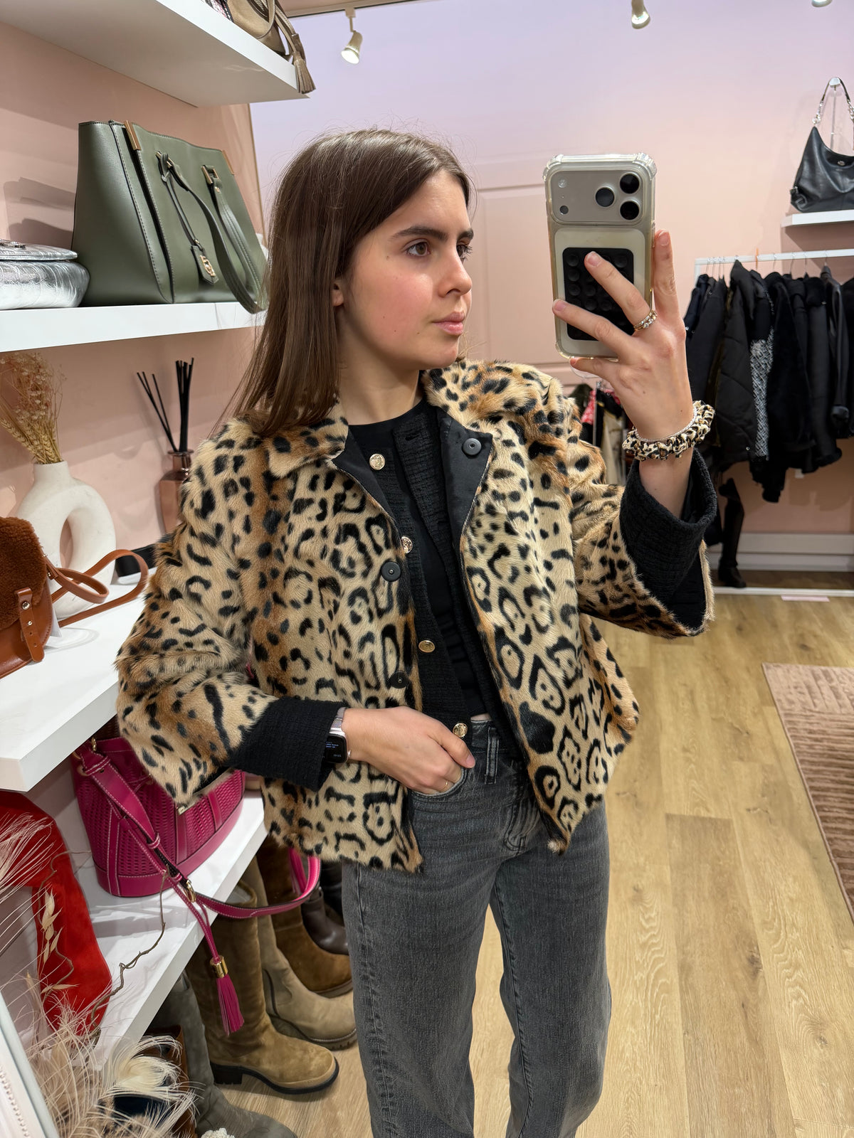 Veste courte Max Mara fourrure T.36 29/10