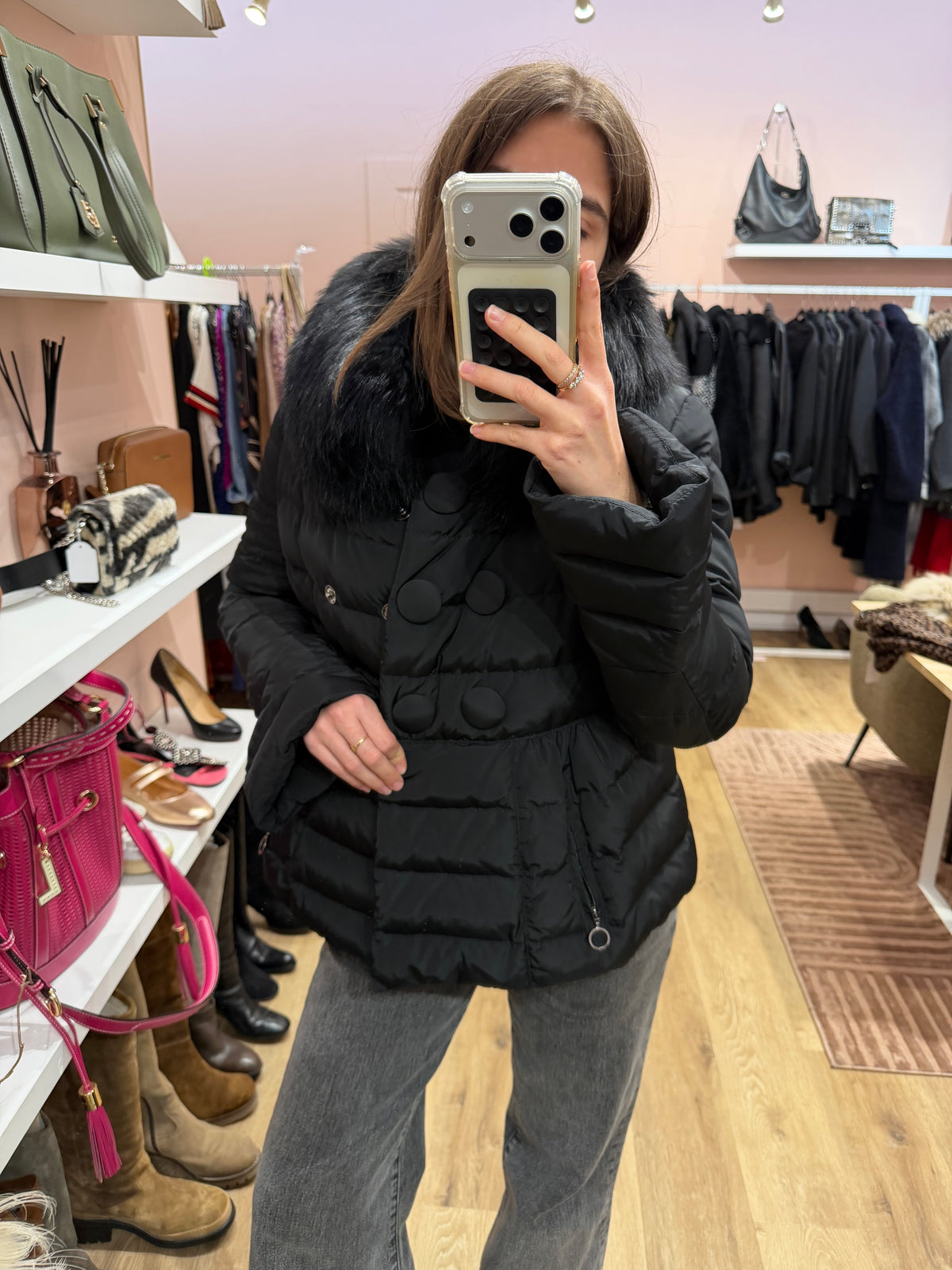 Doudoune noire Moncler T.36 29/10