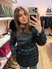 Doudoune Max Mara bleu marine T.38/40 réversible 29/10