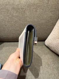 Portefeuille Lancel beige et kaki — pochon 29/10
