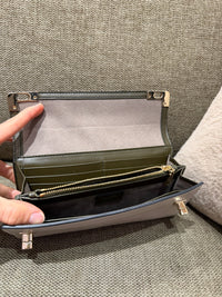 Portefeuille Lancel beige et kaki — pochon 29/10
