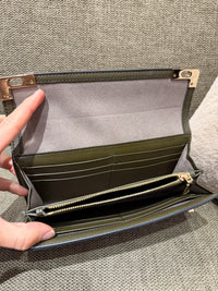Portefeuille Lancel beige et kaki — pochon 29/10