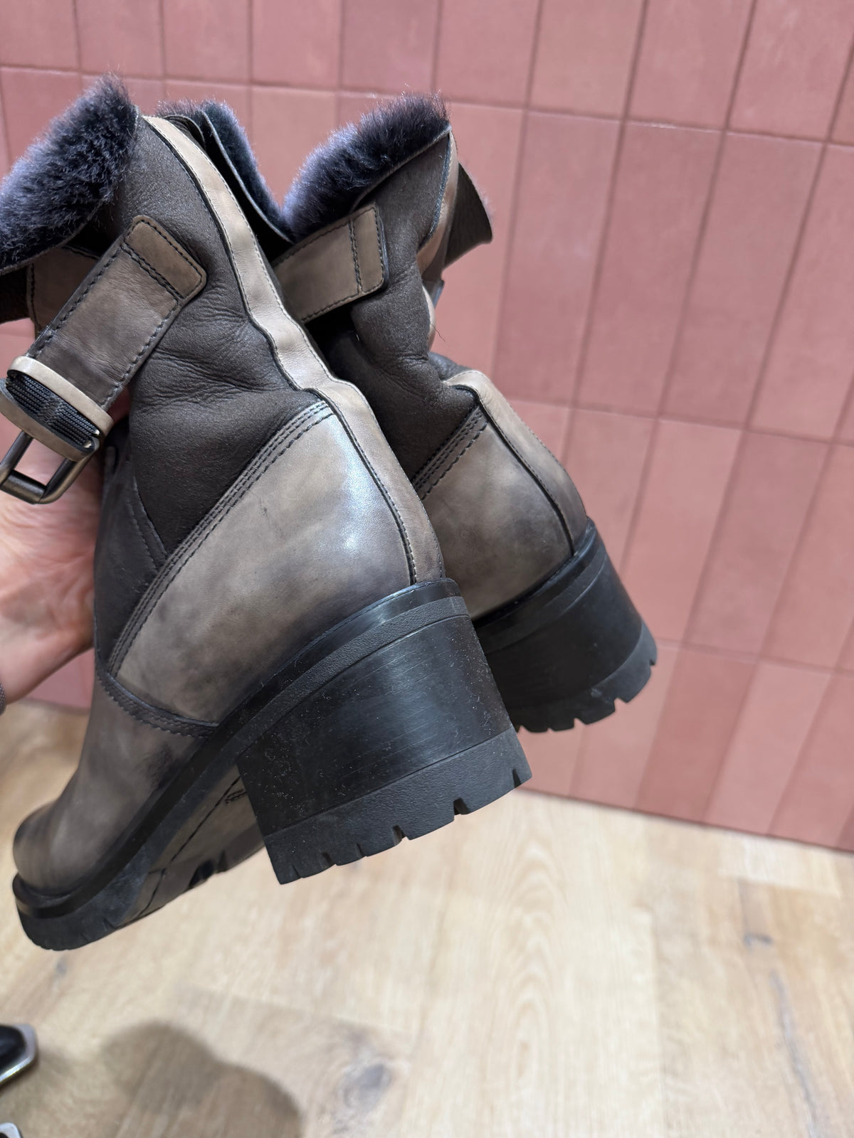 Bottines taupe - Santoni - T.38 30/10