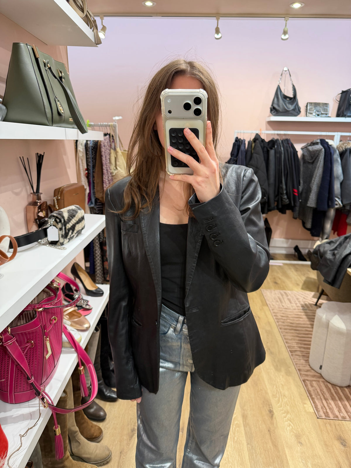 Blazer en cuir T.L Zadig & voltaire 30/10