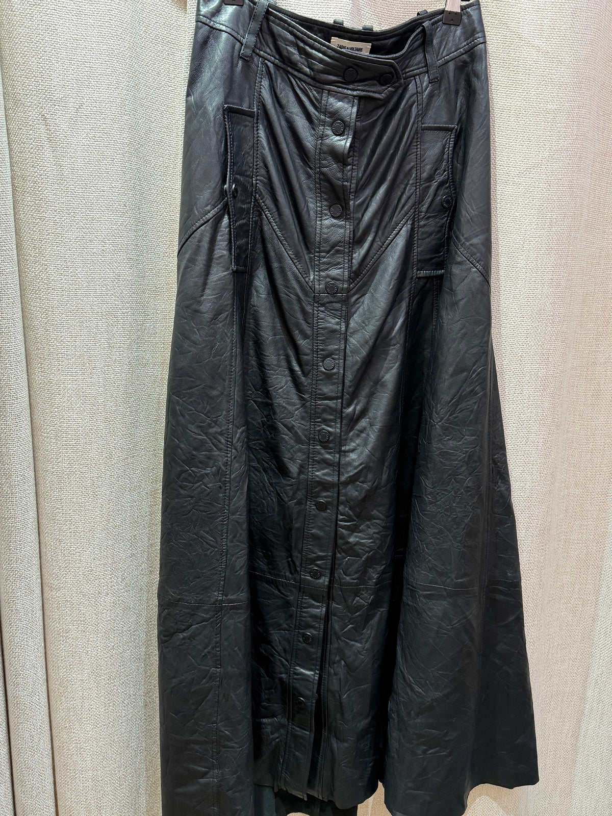 Jupe en cuir T.38 Zadig et voltaire 30/10