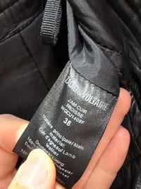 Jupe en cuir T.38 Zadig et voltaire 30/10