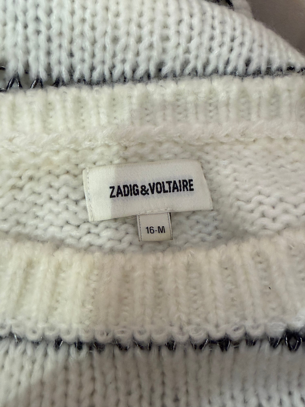 Pull blanc Zadig & Voltaire T.S 30/10